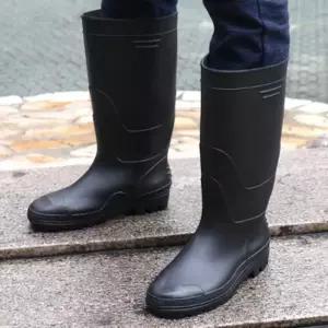 [다잇템]남자 작업화 올블랙 방수 롱부츠 레인부츠 장화