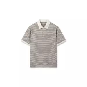 TOPTEN 공용 COOL Air 코튼 더블니트 폴로 스트라이프_MSG2TT3002