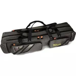 유니스트렝스 3단 접이식 휴대용 낚시대 케리어 릴 케이스 가방 어류 도구 저장 프로 장비 낚시용품 3단80c