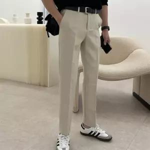 [다잇템]남자 링클프리 슬림 일자핏 세미정장 슬랙스