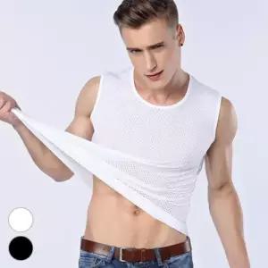 [다잇템]남자 캐쉬 루즈핏 라운드넥 기본 이너 민소매