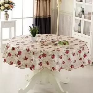 테이블보 식탁보 주방 생활 커버 방수 플라워 원형