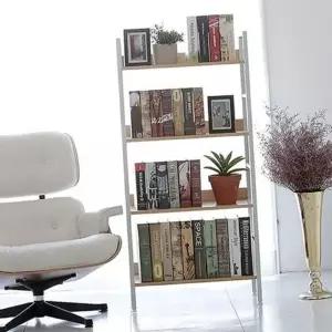 책장 철제 오픈 조립식 인테리어 4단 슬림