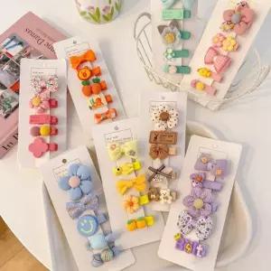 [무슈봉]선물로 좋은 헤어 미니 집게핀 5set 6type