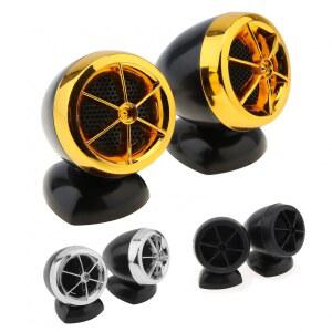 2pcs 1200W 서브 우퍼 3 색 자동 시끄러운 스테레오 사운드 음악 범용 옵션 스피커 트위터 차량 돔 수정 된 자동차