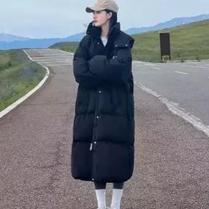 루즈핏 여성 롱 패딩 데일리 하이넥 롱 패딩 빵빵이 겨울