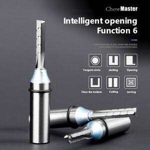 트리밍 스트레이트 밀링 커터 TCT 12.7mm MDF 합판 칩보드 용 3 플루트 하드 조각 라우터 비트 Endmil Wood