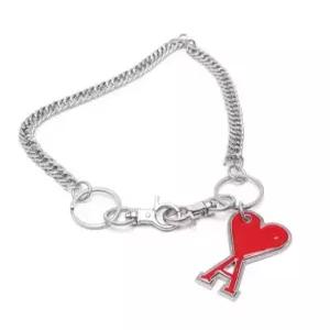 [아미]22FW 남성 하트 로고 체인 키링 (UKR903_363_600_22F)