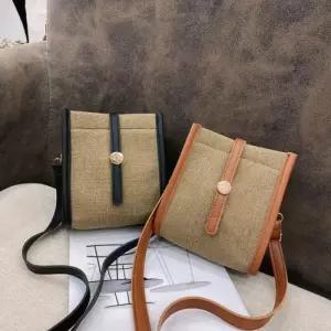 [다잇템]남성 끈조절 캔버스 미니 크로스백