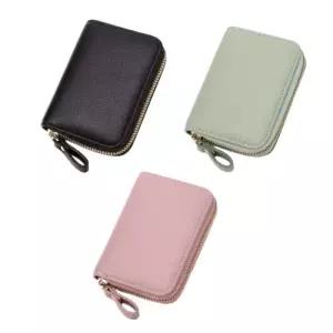 [다잇템]남성 지퍼지갑 심플 파스텔 지퍼돌이 카드지갑