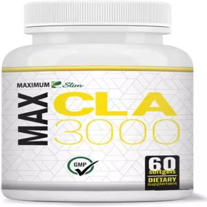 최대 슬림 MAX CLA 3000 고효능 자연 체중 감량 운동 강화 제지방 근육량 증가 비자극 비-GMO 95 순수 90