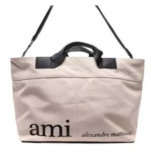 [아미]22SS 남성 로고 프린트 라지 마켓 토트숄더백 (E22ULL143_911_113_22S)