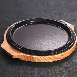 팬 원형 가정용 불판 주물 업소용 스테이크 인덕션 무쇠 고기