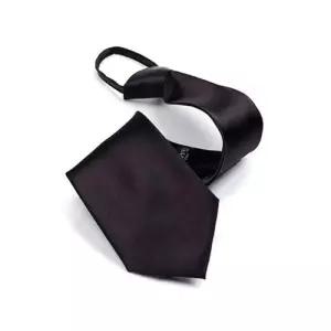 [다잇템]남자 출장 민무늬 자동 검정 다크 넥타이