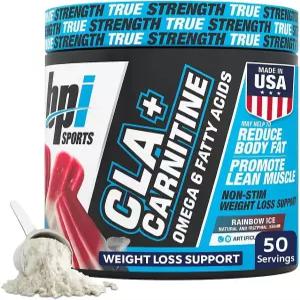 BPI 스포츠 CLA+카르니틴 L 리놀레산 체중 감량 신진대사 및 근육 감소를 위한 보충제 카페인 프리