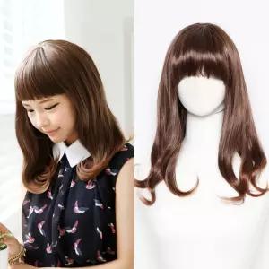 미디엄C컬 스무디 고열사 웨이브가발 길이 C컬통가 여성가 패션가 C컬 헤어스타일 가추천 고가 학생가 기분