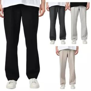 [핫코드]남자 링클프리 슬랙스 정장 스판 와이드 팬츠 2911