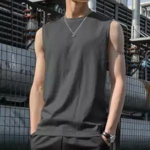 [다잇템]남자 데일리 운동 헬스 무지 나시 티셔츠