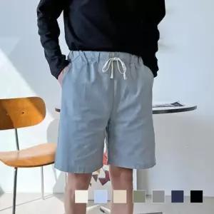 [다잇템]남자 여름 5부 코튼 린넨 마 하프 팬츠 반바지