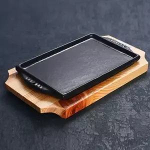 트 팬 인덕션 구이 무쇠 직화 주물 사각