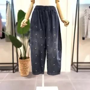 [대구백화점] [미스칸트]플라워 자수 배기 데님 팬츠(KOPTP705)