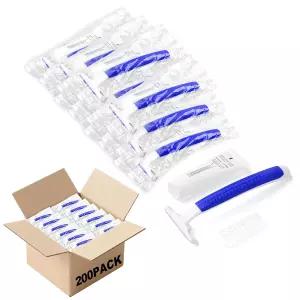 일회용 면도기 개별 포장된 투명 안전 캡과 면도 크림이 포함된 트윈 블레이드 노숙자용 호텔 에어비엔비