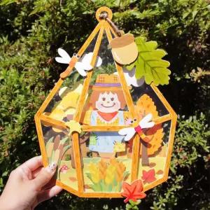 5인세트 귀여운 가을풍경 허수아비 장식만들기 DIY 유치원 초등 학습교구 행사용