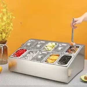 업소용 샐러드 김밥 보관 뷔페용 셀프바 장비 보온고
