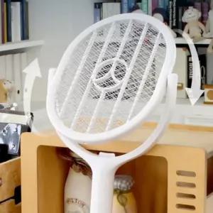 전기 모기채 파리 전자 해충 회전 건전지 천장 벽