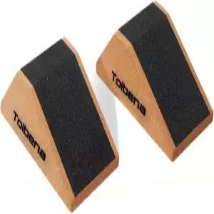 스쿼트 웨지 블록 스트레칭 코어 운동을 위한 비스듬한 가장자리가 있는 미끄럼 방지 표면 천연 역도 요가