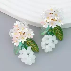 [무슈봉]핸드메이드 플라워 귀걸이 3col