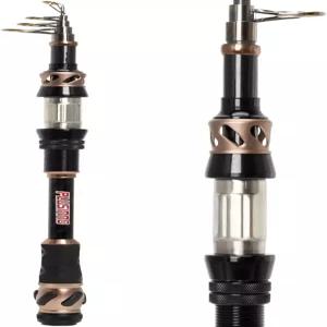 플러스이노 낚싯대와 릴 콤보 - 탄소 섬유 텔레스코픽 스피닝 12 1 차폐 베어링 스테인리스 스틸 BB