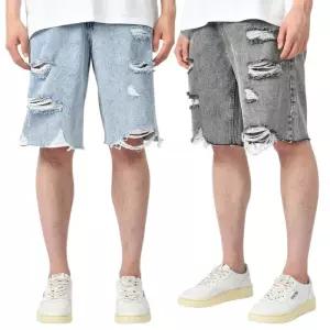 [핫코드]남자 여름 버뮤다 데님 하프 청 반바지 2컬러 4063