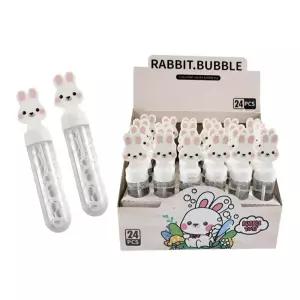 어린이 완구 미니 비눗방울 스틱 버블 놀이 24개입 (토끼) 비눗건 야외장난감 캠핑 놀잇감 캐릭터 비누세트
