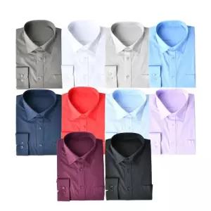 [핫코드]남자 일반핏 와이셔츠 빅사이즈 무지 10컬러 MS01-17
