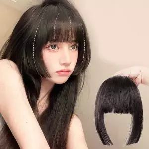 부분 앞머리 히메컷 사이드뱅 옆머리 가발 얼굴소멸