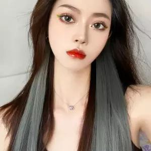 브릿지 똑딱이 컬러 헤어피스5p 그라데이션 부분가발