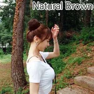 126 SELLFRE 당고머리 내츄럴브라운 똥머리가발