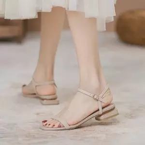 TBZ 프렌치한줄샌들 여자신발 여자구두 샌들 여름 슬리퍼