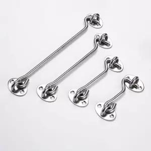 스텐 안전걸이 출입문 미닫이 창문 방범 화장실 문고리 링고정 걸쇠