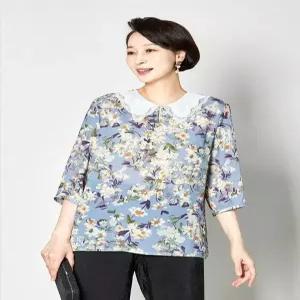 [마담엘레강스][마담엘레강스] 이노센스 레이스카라 인견 블라우스 K242BL05