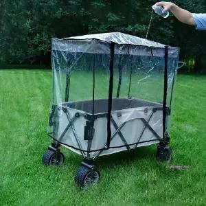 캠핑 레인커버 웨건 손수례 바람막이 덮개 모기장ssu840