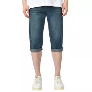 [핫코드]남자 여름 7부바지 청바지 허리스판 진청 837