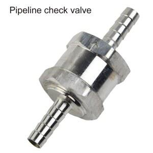 6mm 체크 밸브 비 반환 밸브 공기 물 파이프 튜브 호스 밸브에 맞는 단방향 알루미늄 합금