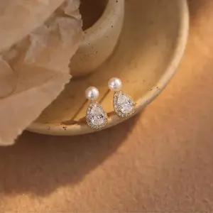 [무슈봉]상견례룩 코디 블링 단아한 진주 귀걸이