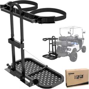 EZGO 야마하호환 클럽 카용 10L 유니버설 골프 카트 가방 홀더 랙 높이 조절 가능하고 흔들림 방지