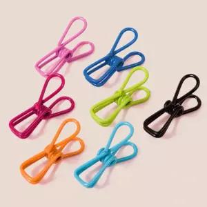 컬러 와이어 바인더 집게 메모 서류 노트 북마크 사무 학생 색상 분류 정리