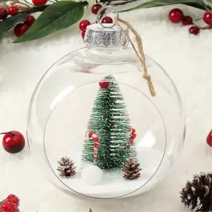 비타리토 스노우 투명 장식볼 15cm 지팡이트리크리스마스 트리볼 소품 성탄절 액세서리 오너먼트 악세사리