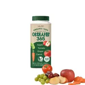 비락 유기농100% 야채사랑365 190mL 24개입