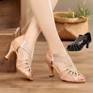 라인 댄스화 여성 라틴 구두 발레슈즈 고급 재즈 스포츠 신발 실내용